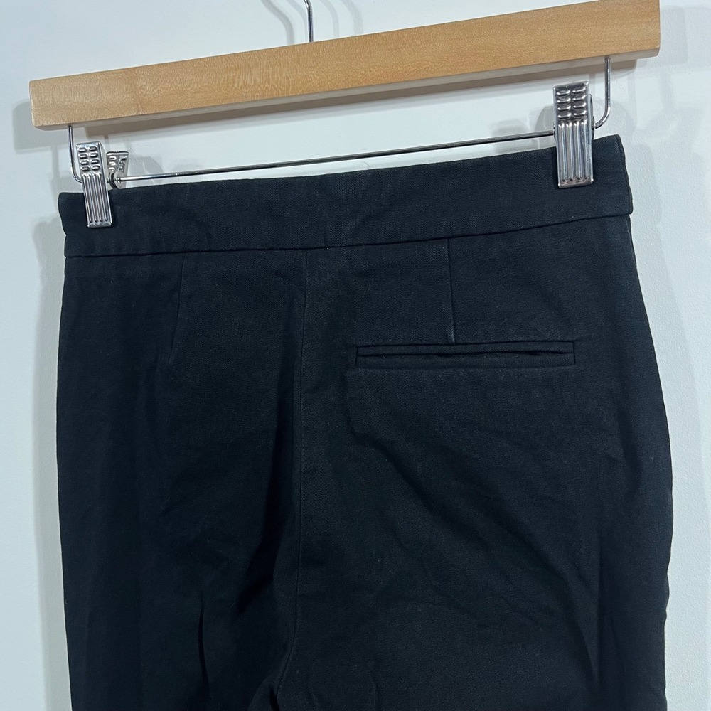 Sezane Trousers Black High Rise Slim Tapered Leg Pants Womens 0 Capsule Classic - Picture 5 of 15